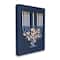 Stupell Industries Traditional Floral Hanukkah Menorah Canvas Wall Art